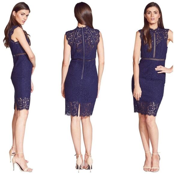 ✨BARDOT LACE PANEL DRESS✨ - Picture 1 of 10